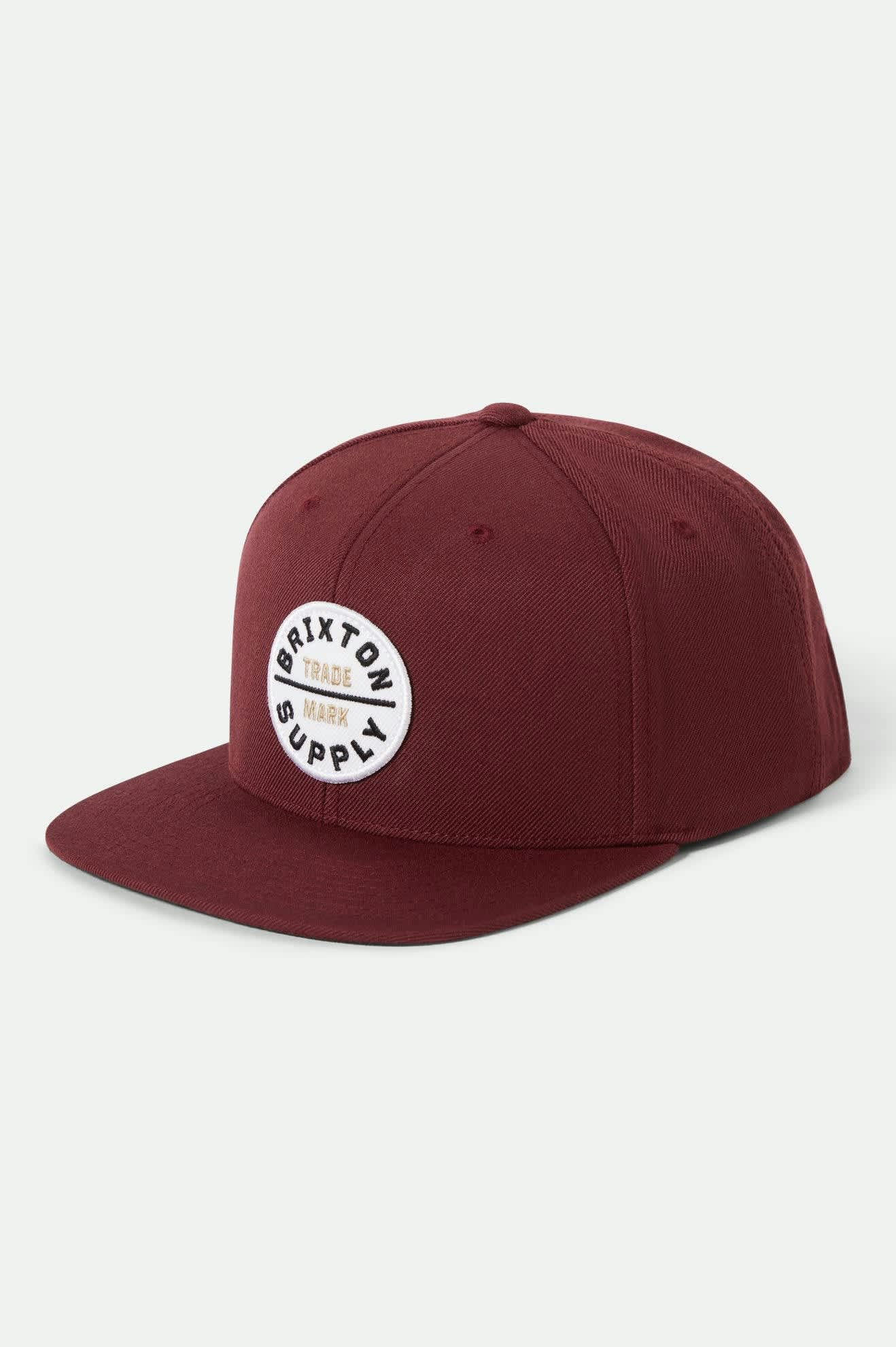 Unisex Oath III Snapback in the color Port - Front Product View