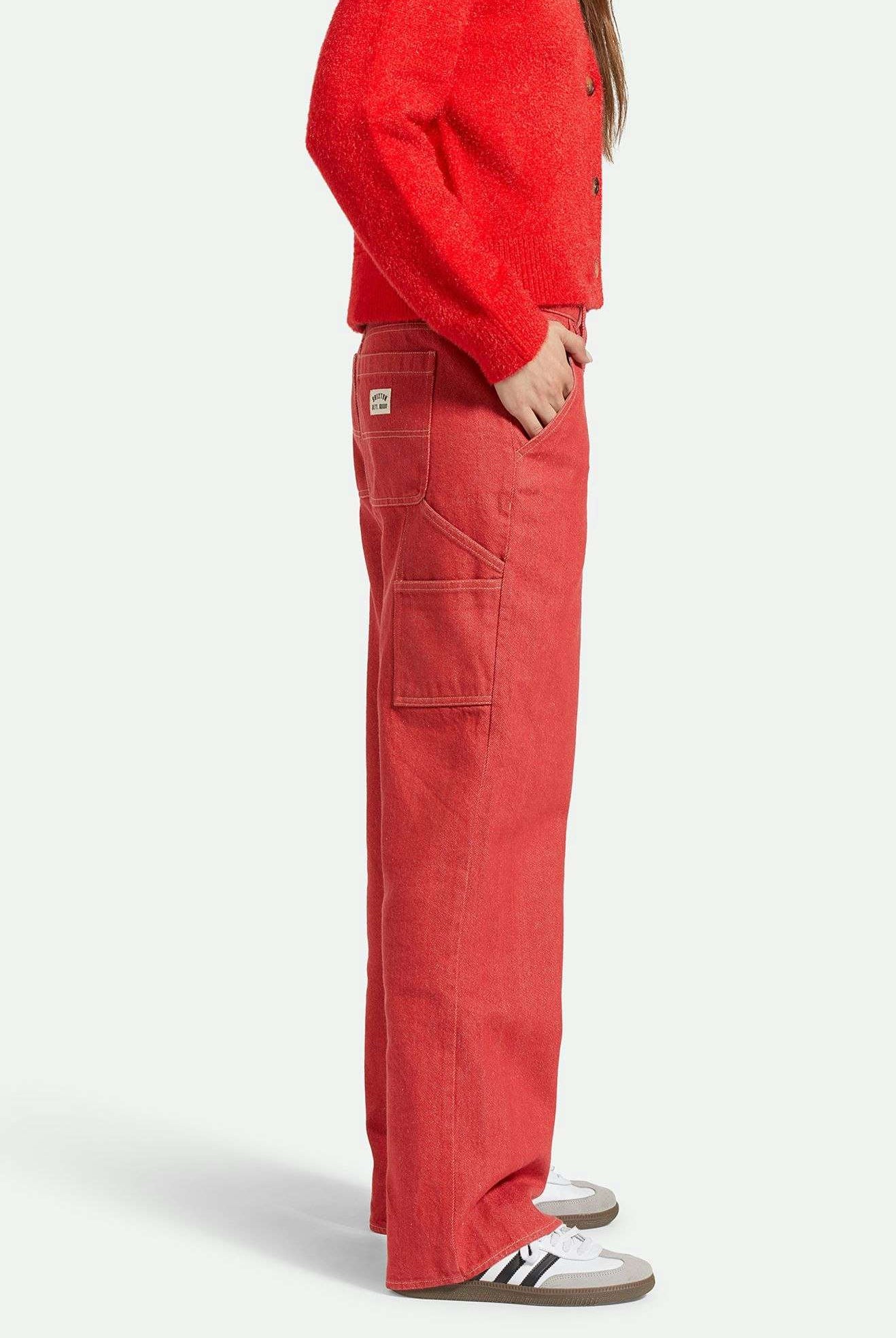 Women's Side Fit | Essex Painter Pant - Mars Red
