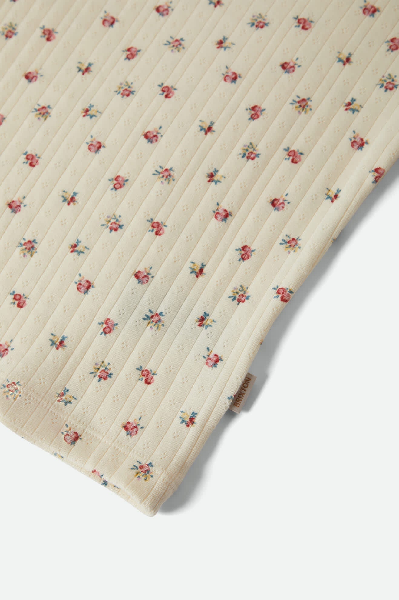 Women's Off Duty A-Tank in the color Floral Pointelle - Additional Laydown image