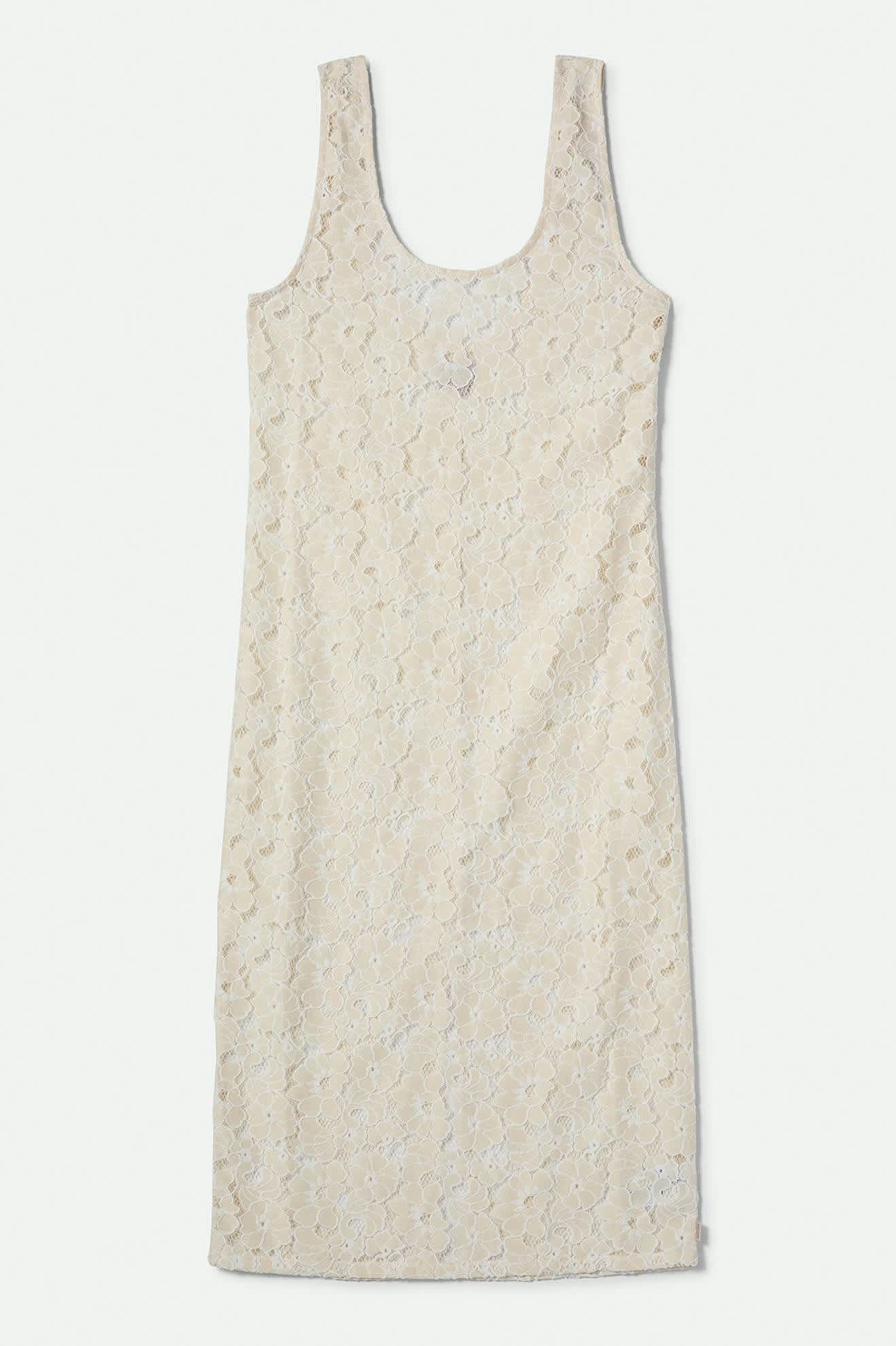 Women's Lace Cover Up Dress in the color Whitecap - Front Product View