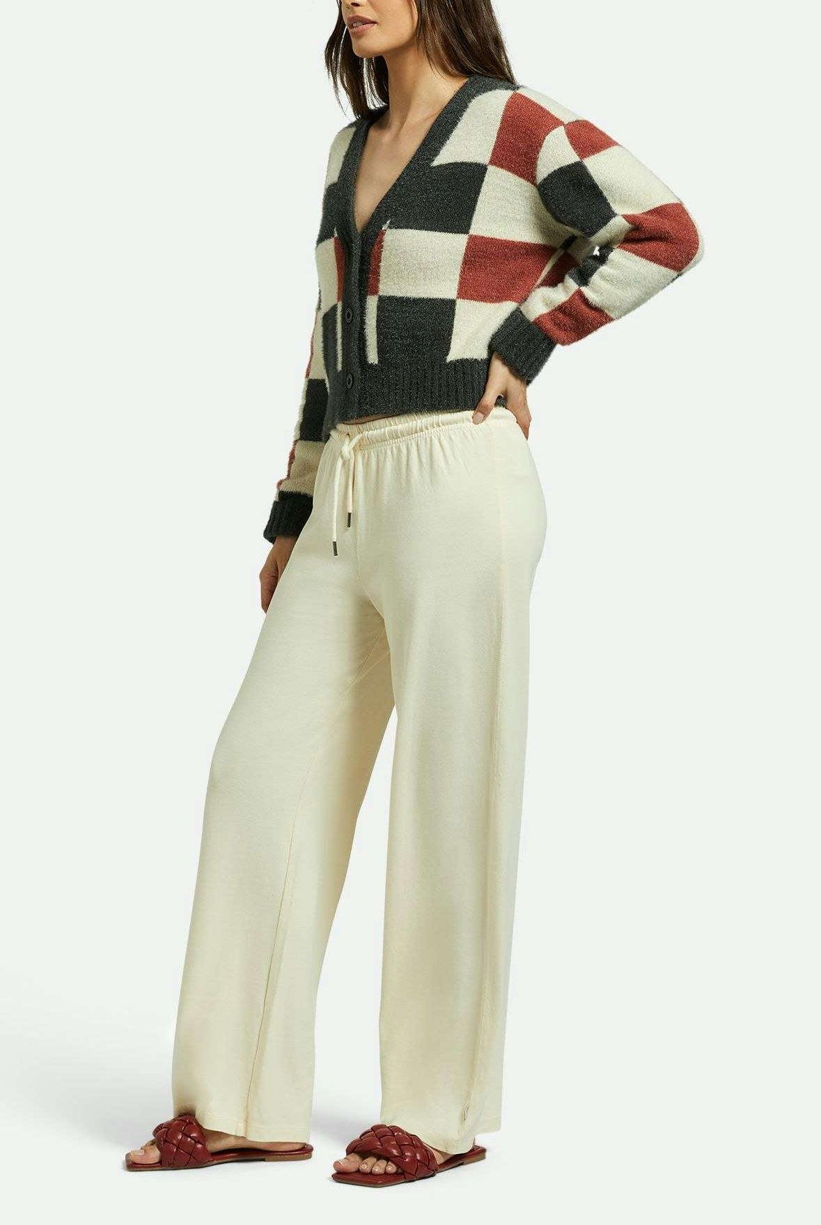 Women's Side Fit | Carefree Organic Garment Dye Lounge Pant - White Smoke
