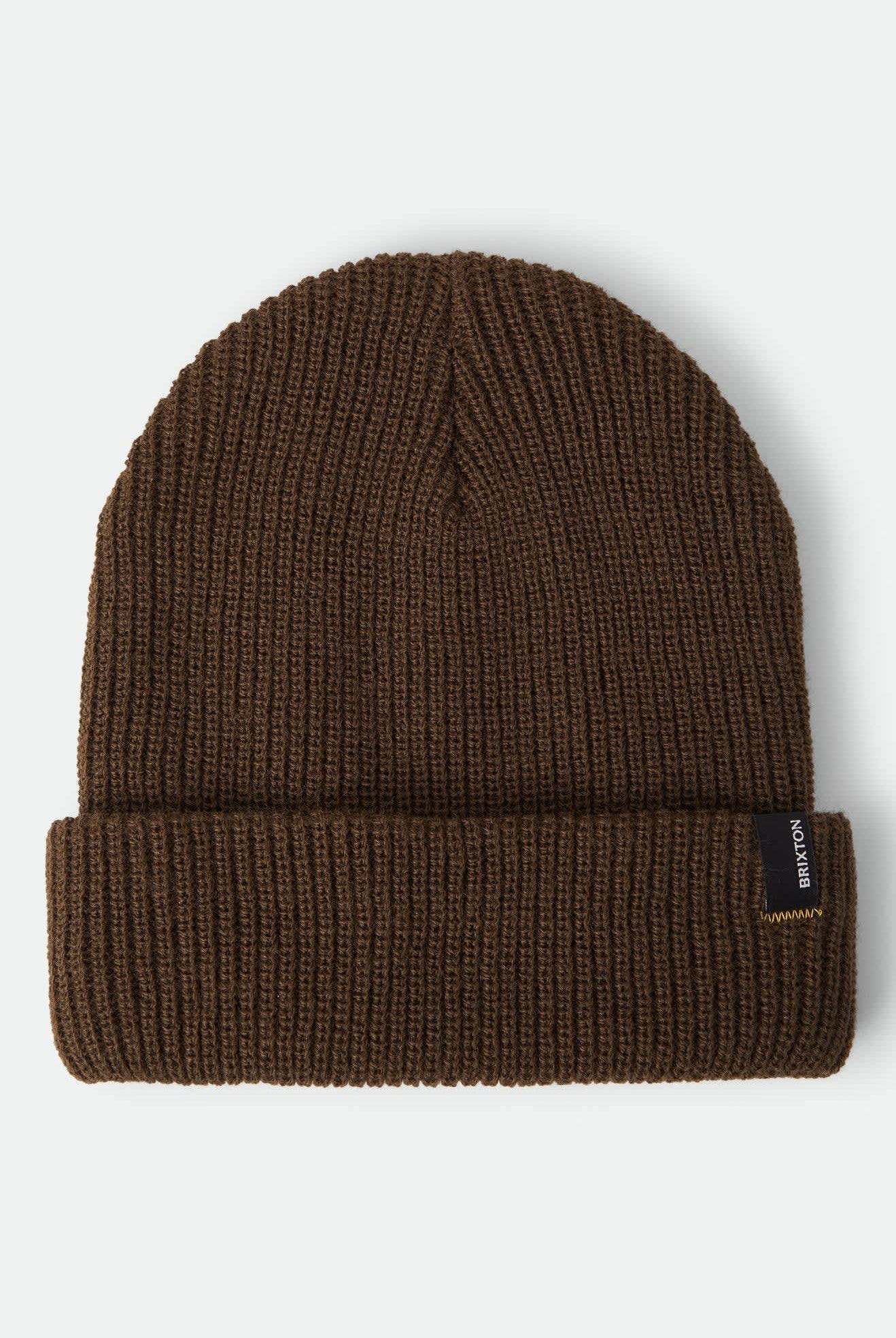 Unisex Heist Beanie in the color Walnut Brown - Front Product Laydown Image