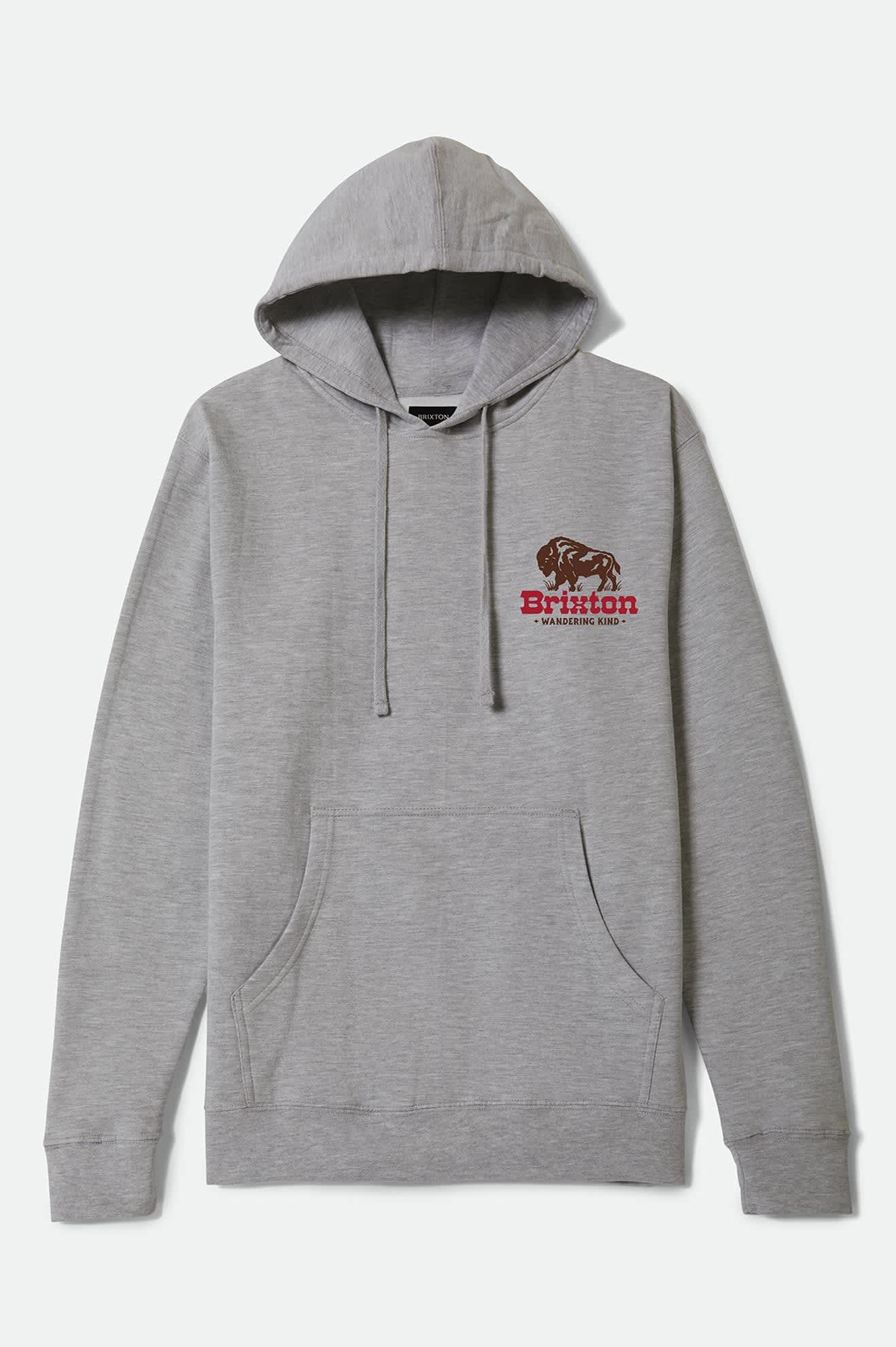Men's Drifter Hoodie in the color Heather Grey - Front Product View