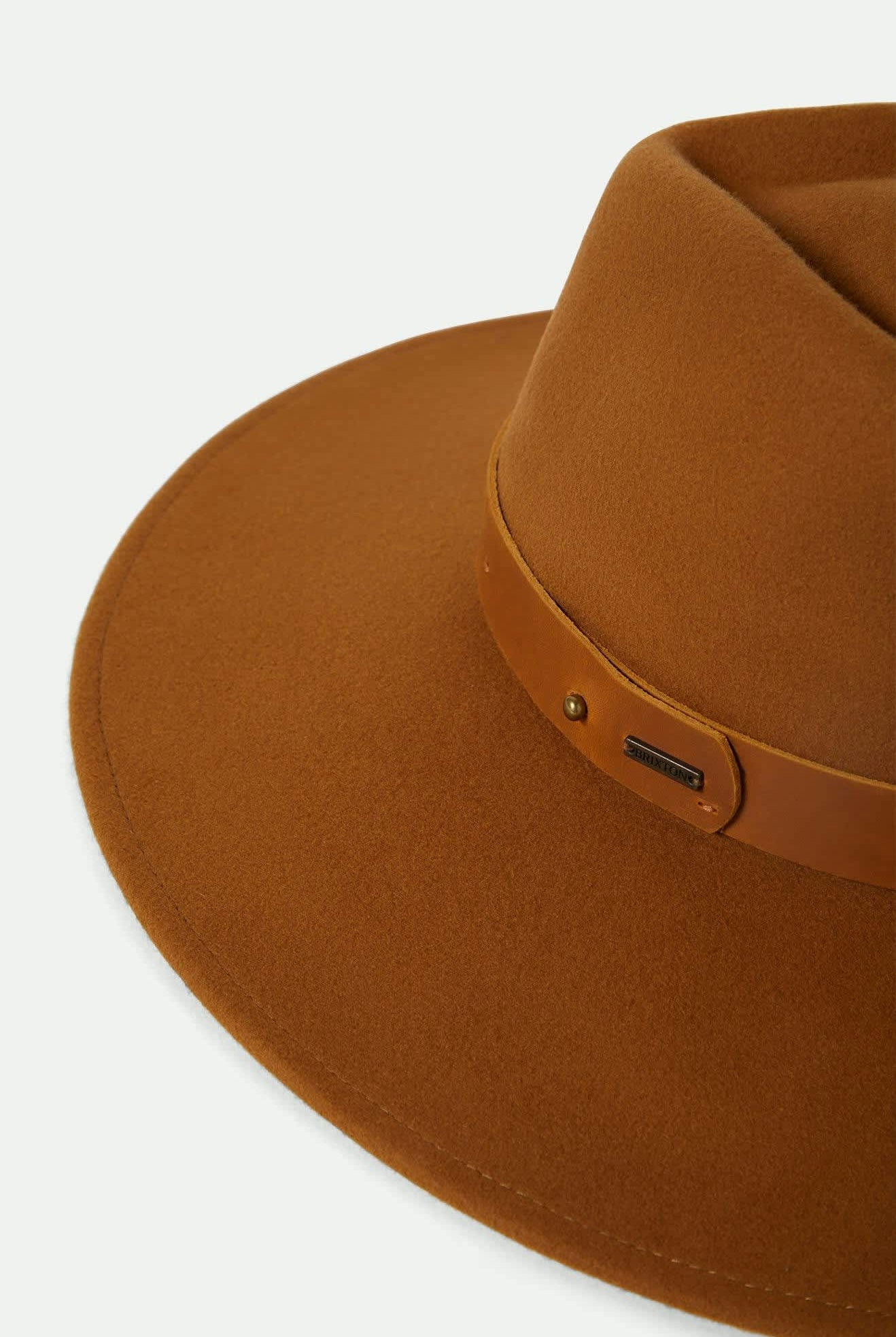 Women's Eleanor Felt Packable Hat in the color Washed Copper - Additional Laydown image