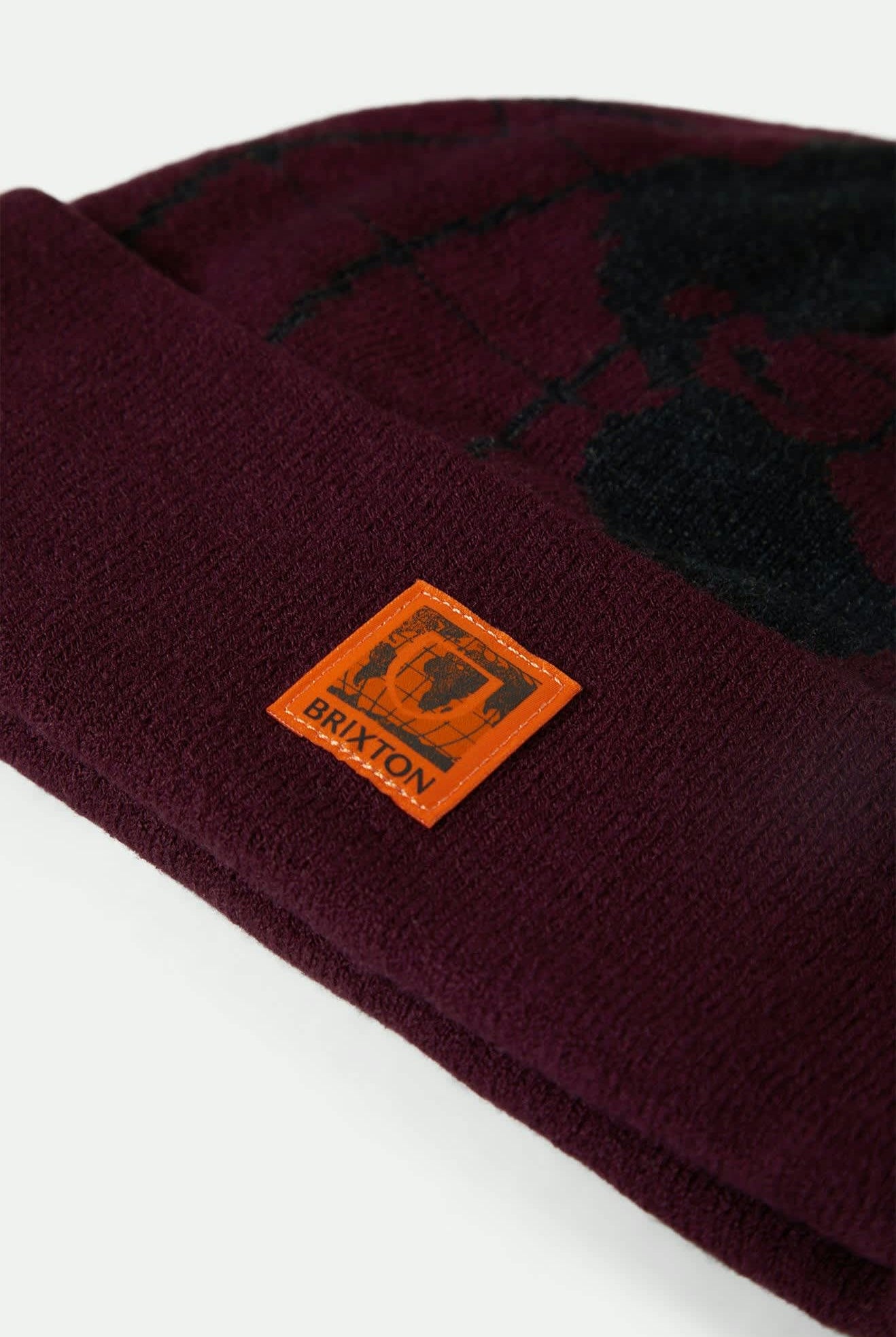 Unisex Union Watch Cap Beanie in the color Port - Additional Laydown image