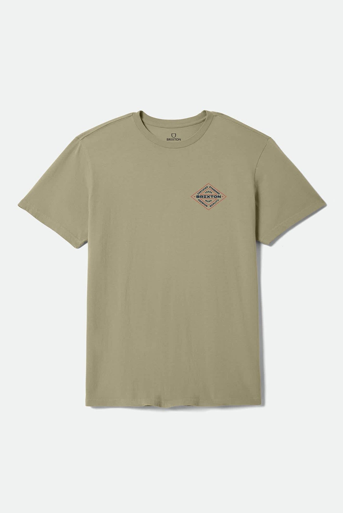 Men's Lowry Standard T-Shirt in the color Olive Surplus Worn Wash - Front Product Laydown Image