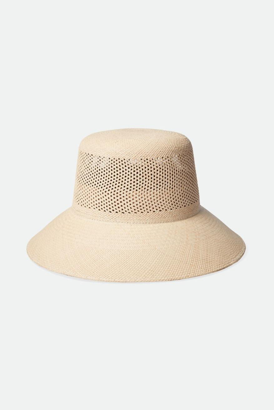 Extra Laydown Image 1 | Lopez Panama Straw Bucket Hat - Catalina Sand