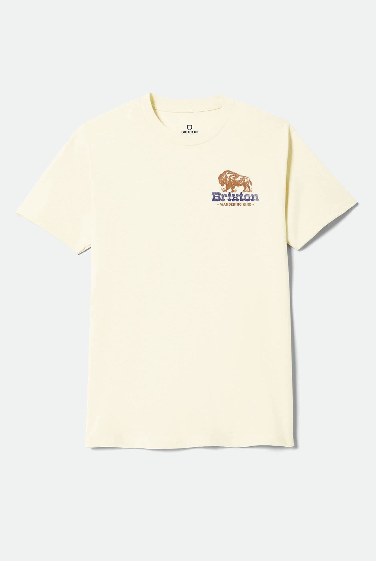 Men's Drifter Short Sleeve Standard T-Shirt in the color Cream - Front Product View