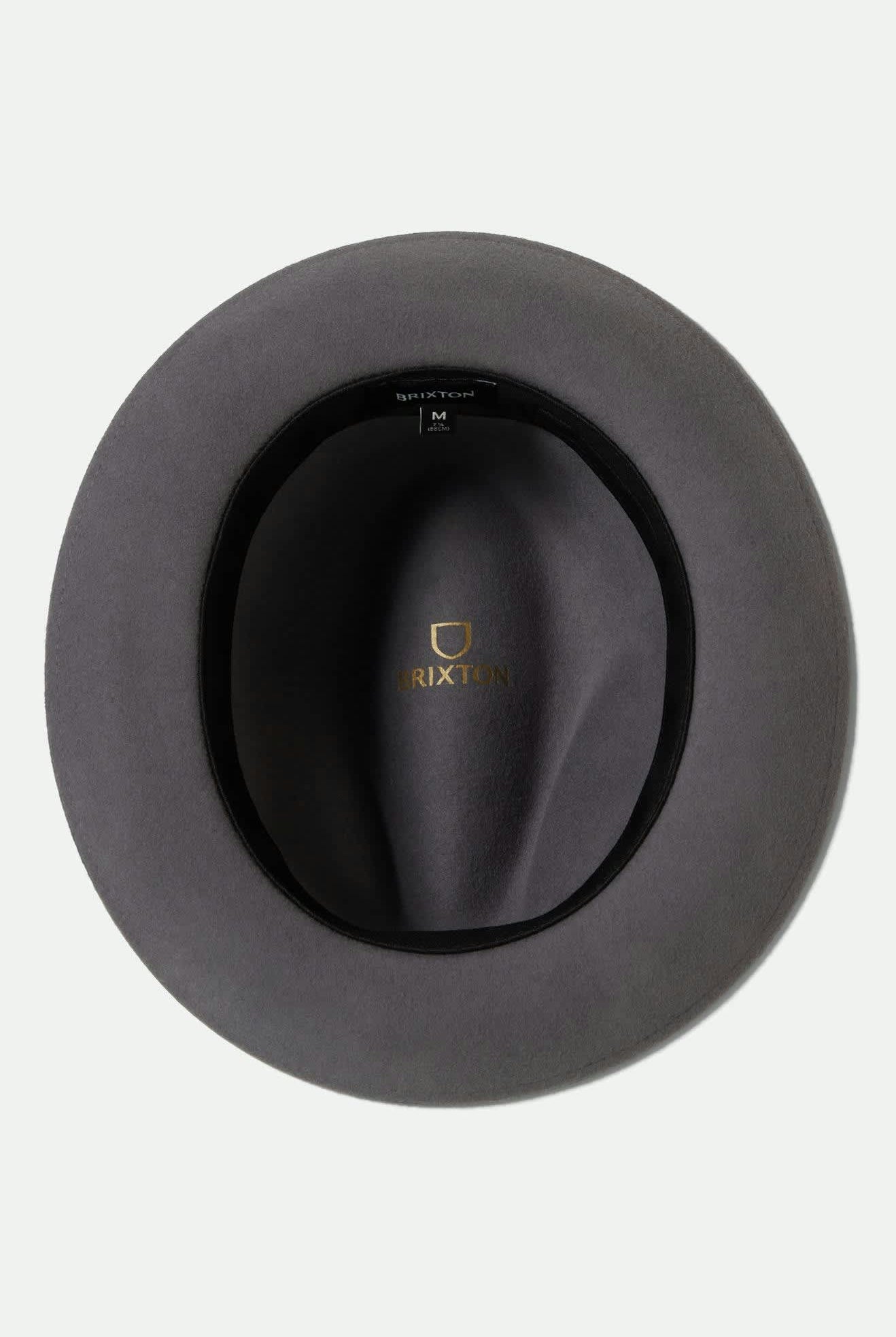 Unisex Horton Convertabrim Packable Fedora in the color Grey/Charcoal - Additional Laydown image