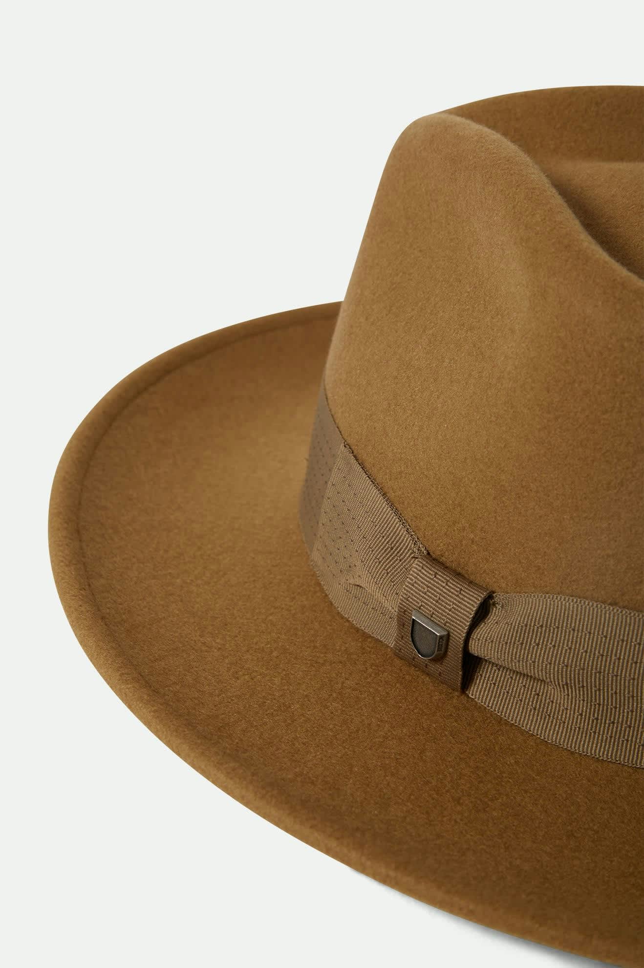 Unisex Swindle Convertabrim Fedora in the color Antique Bronze - Additional Laydown image