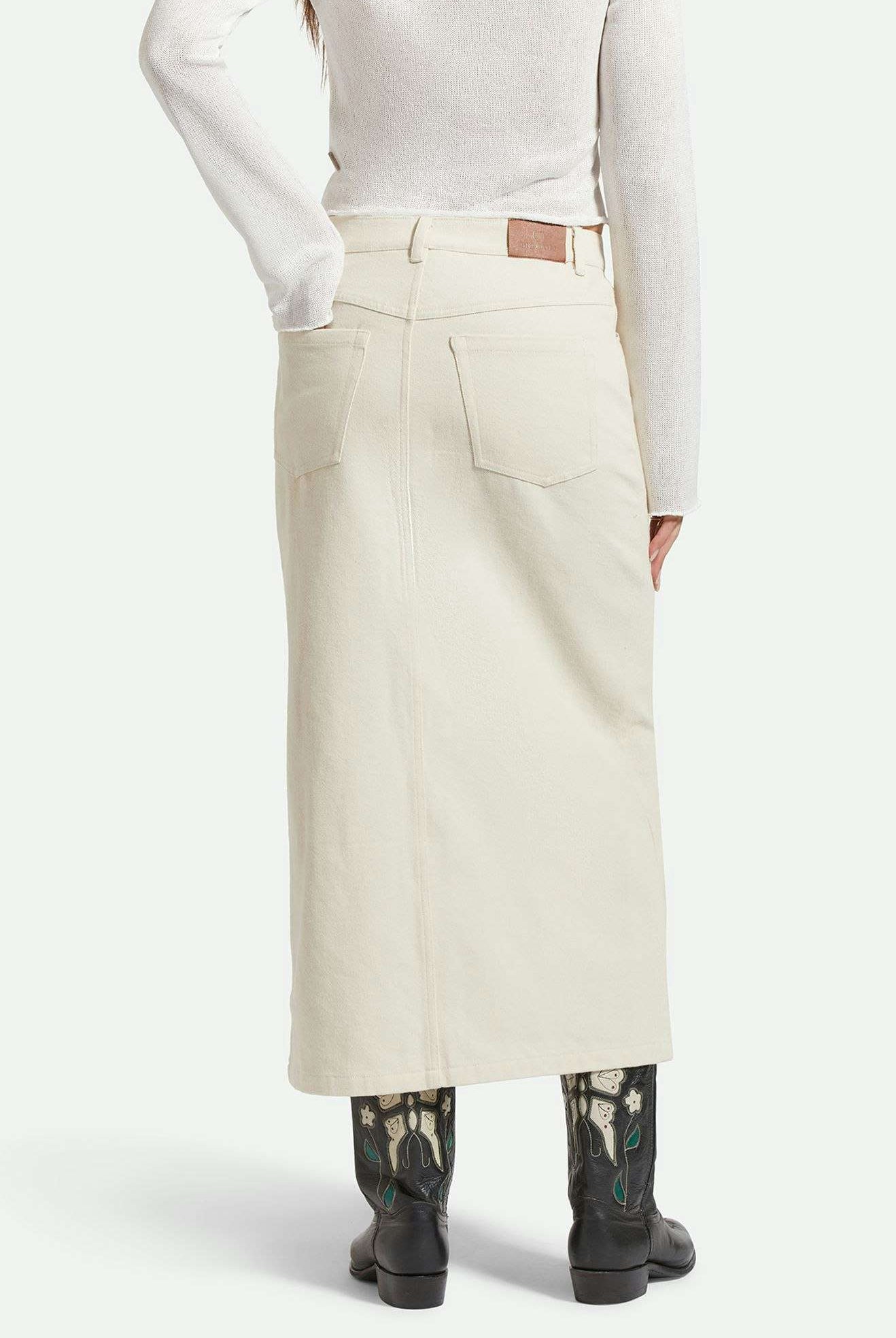 Back Fit Image | Ryder Pencil Skirt - Whitecap