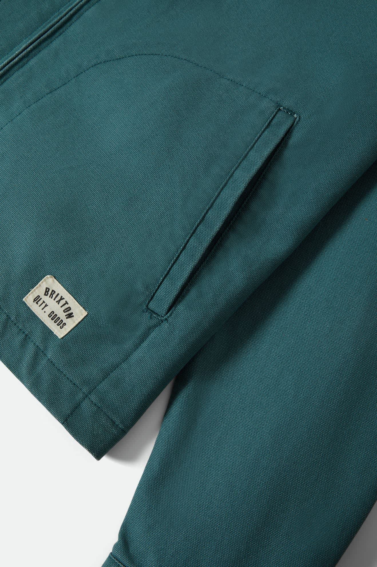 Men's Mechanic Garage Jacket in the color Night Sage - Additional Laydown image