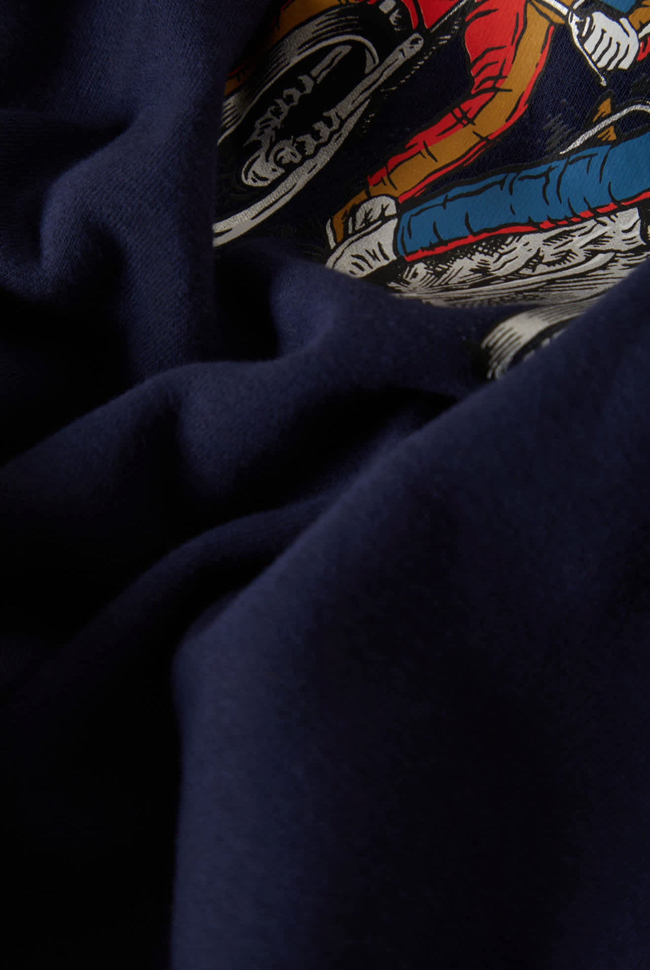 Men's Coors Light Berm Crew in the color Coors Navy - Additional Laydown image