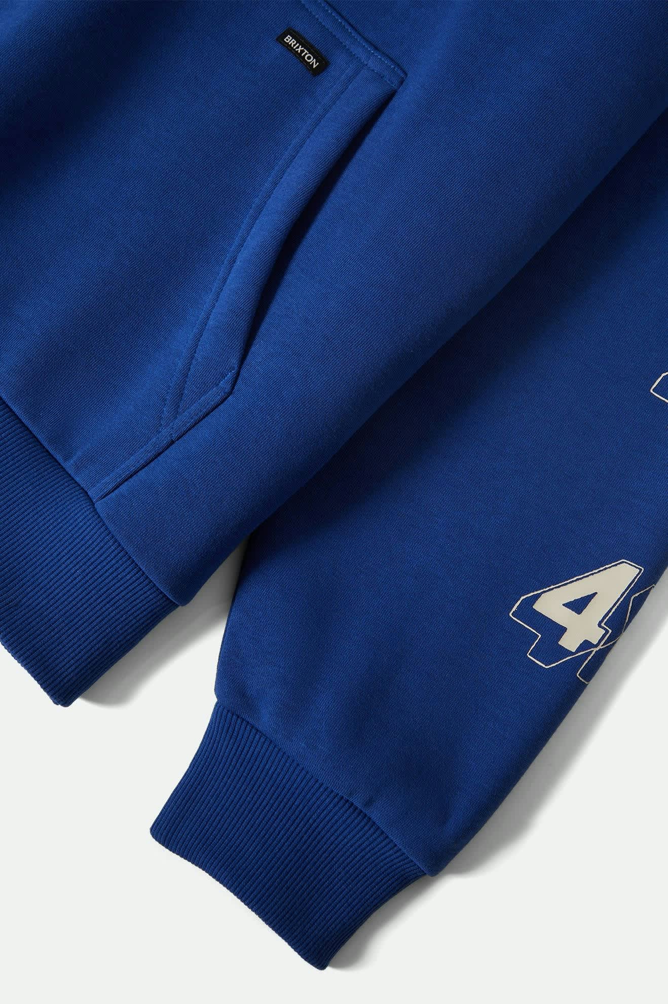 Men's Ford Mud Marathon Relaxed Fleece Hoodie in the color Ford Blue - Additional Laydown image