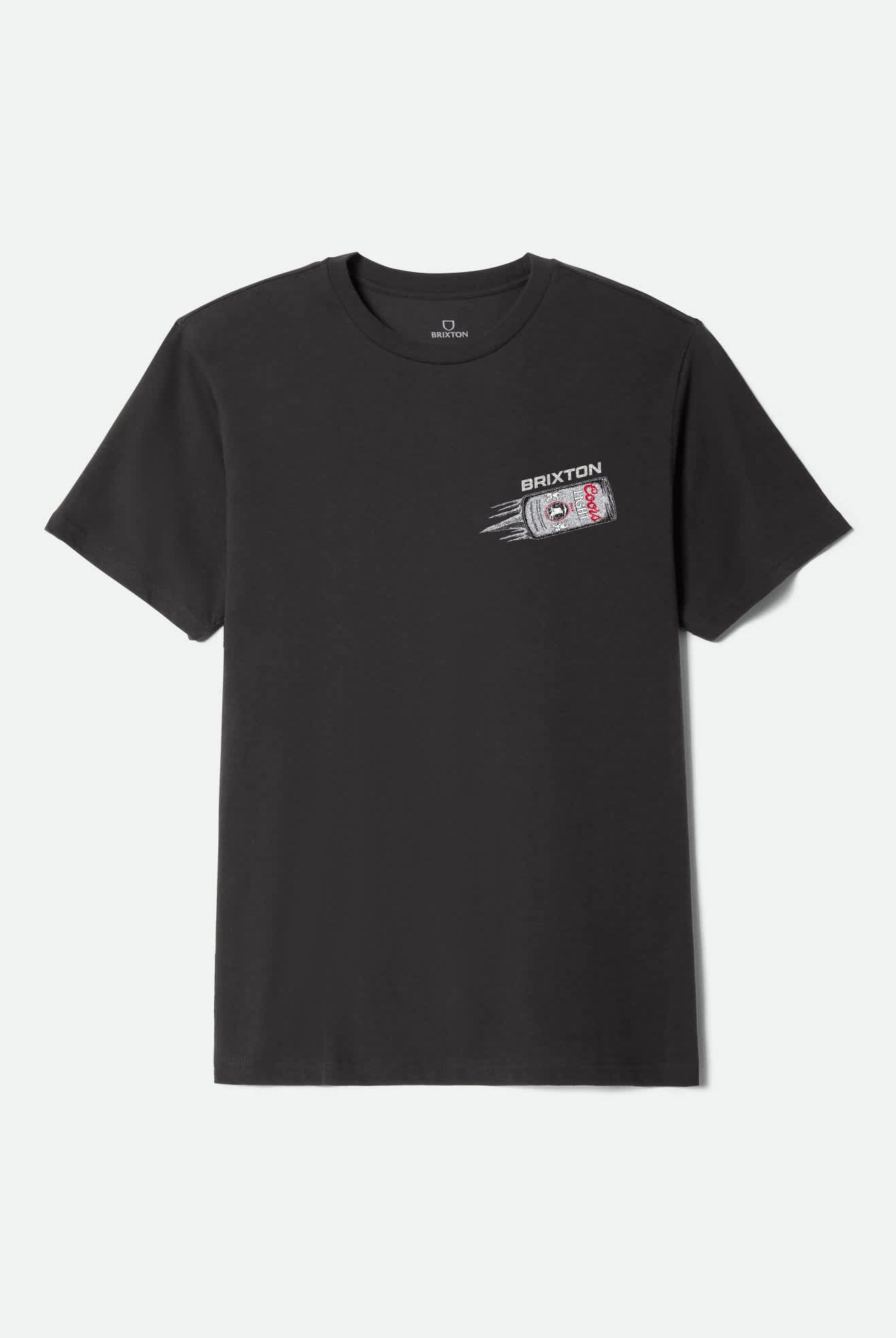 Men's Coors Light Silver Speed S/S Standard T-Shirt in the color Black - Front Product View