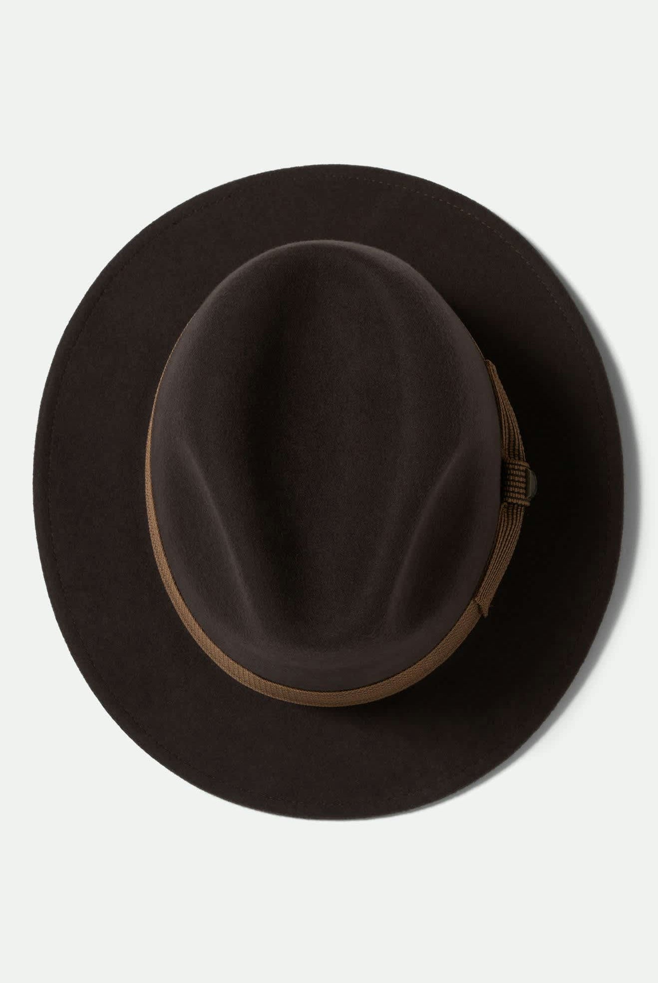 Unisex Roma Fedora in the color Chocolate/Bronze - Additional Laydown image