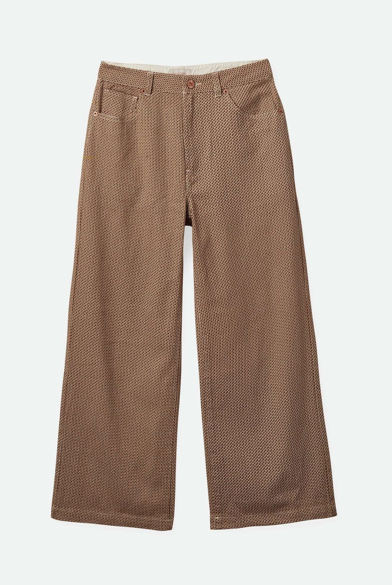 Brixton Women's Margo Cropped 5-Pocket Pant - Whitecap/Pine Houndstooth | Main