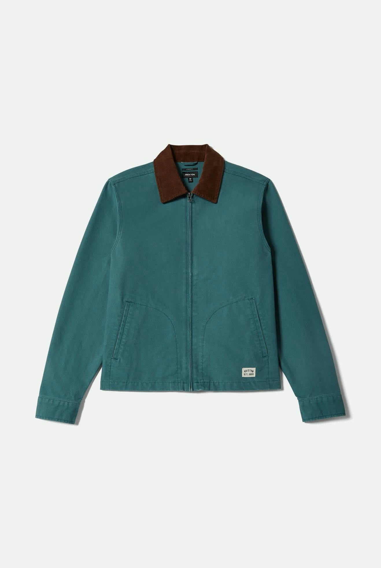 Men's Mechanic Garage Jacket in the color Night Sage - Front Product View