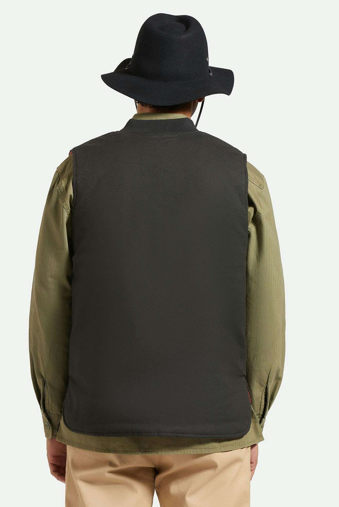 Brixton Unisex Wesley WTHR GUARD™ Packable Fedora - Black | Back fit