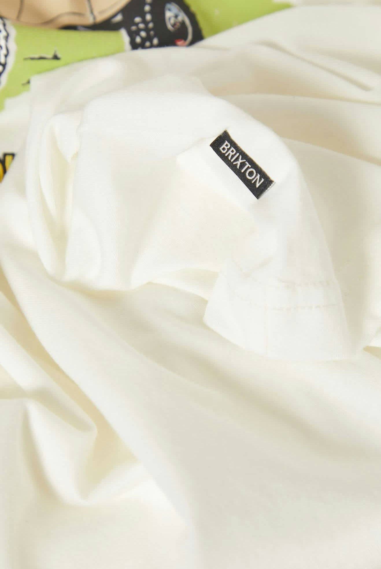 Men's Ford King Of The Mountains S/S Ringer T-Shirt in the color Wimbledon White - Additional Laydown image