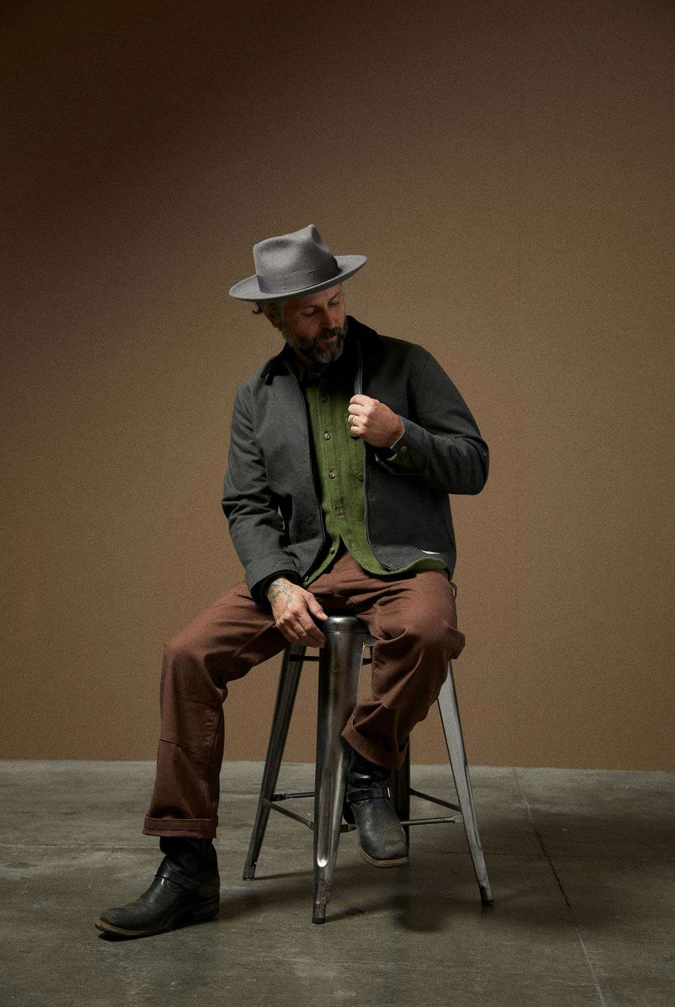 Brixton Unisex Swindle Convertabrim Fedora - Grey/Grey | Lifestyle 2