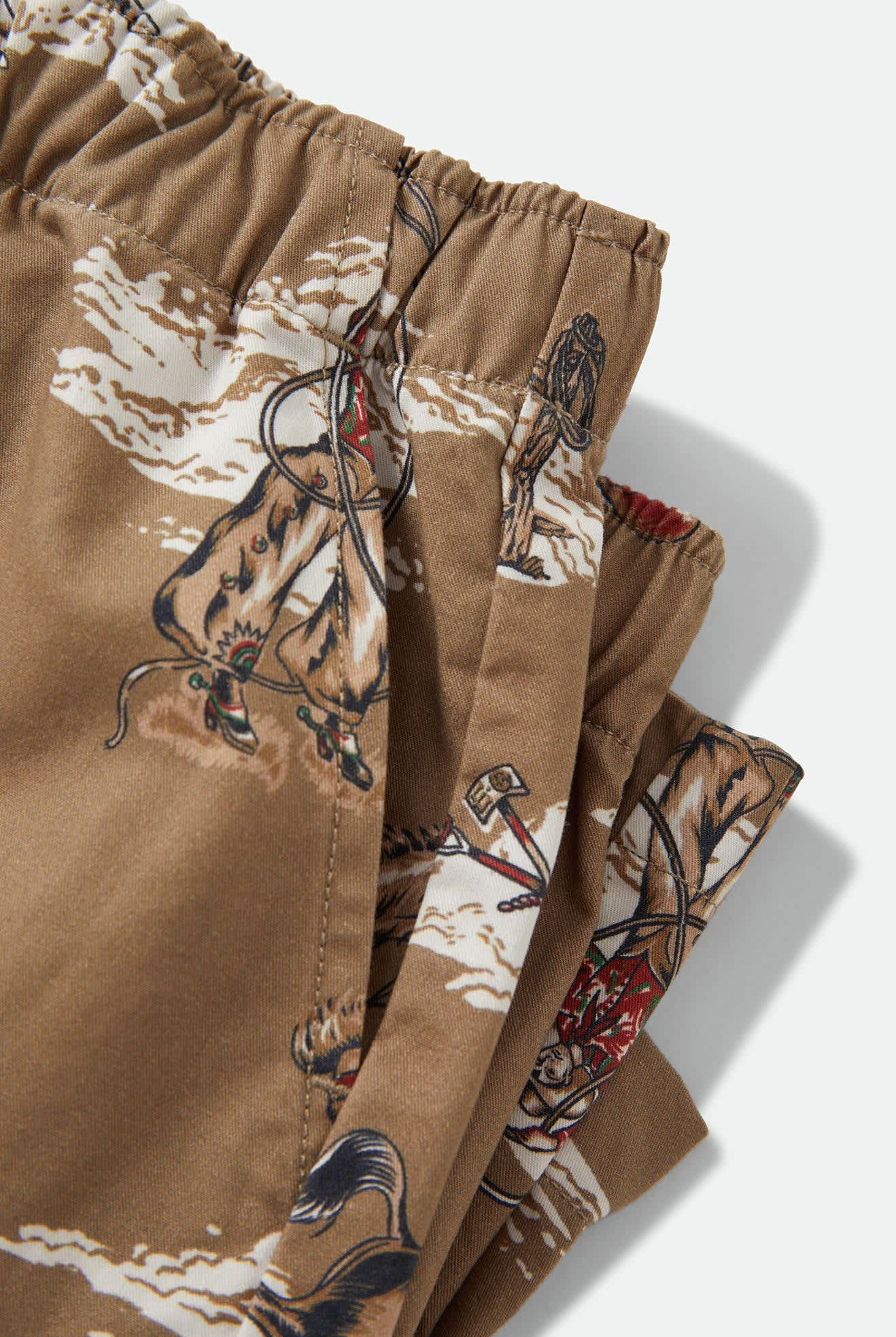 Women's Everyday Women's Short in the color Mid Century Cowboy Print - Additional Laydown image