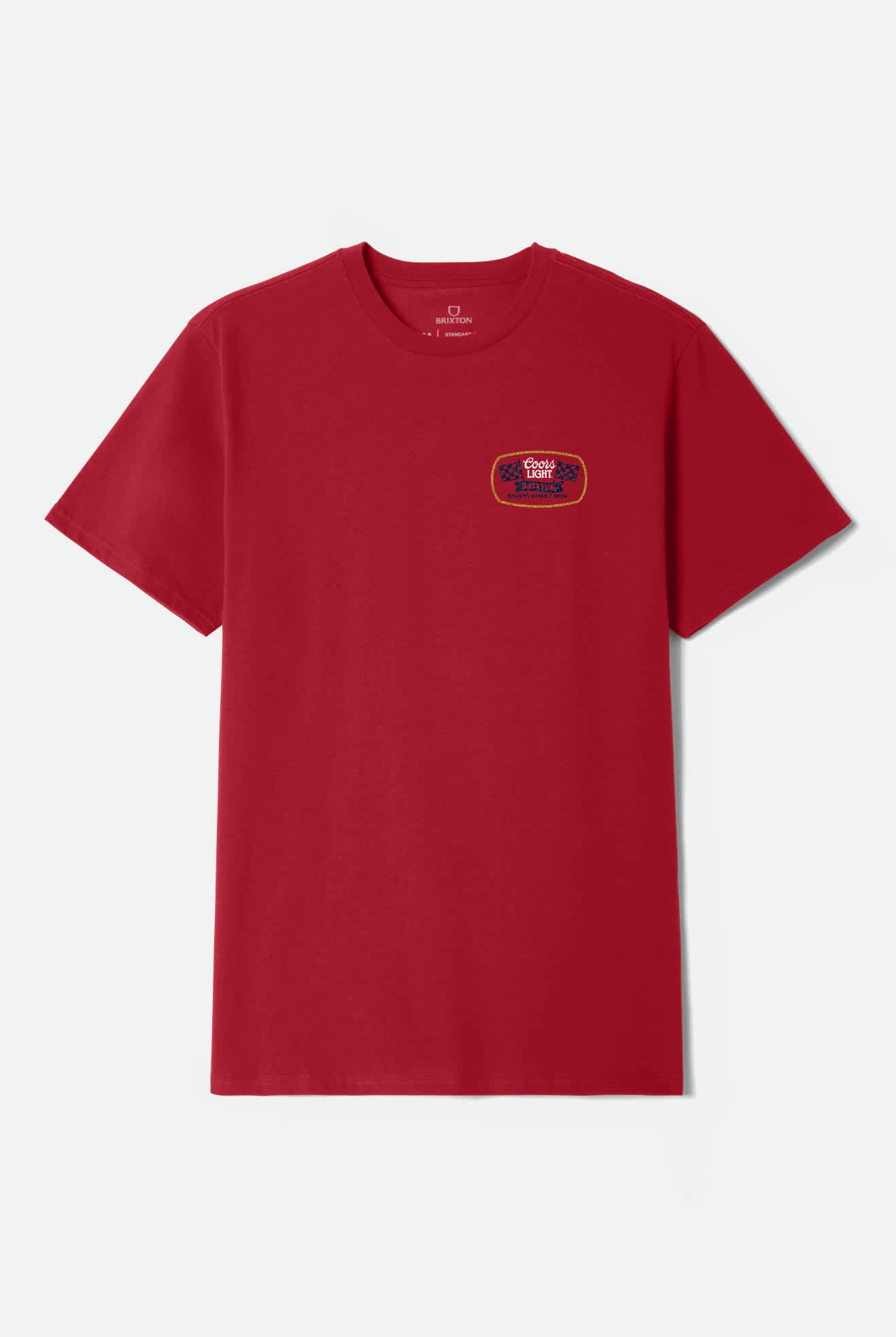 Men's Coors Light Pit Stop S/S Standard T-Shirt in the color Coors Red - Front Product View
