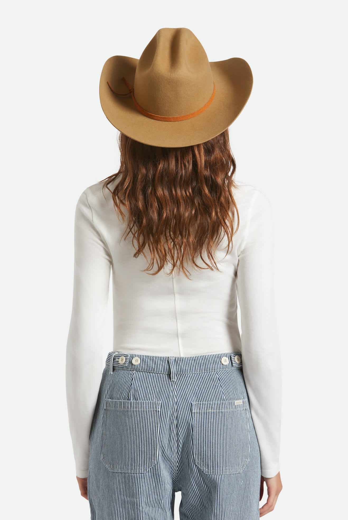 Unisex Laredo Branded Cowboy Hat in the color Antique Bronze - Women's Back View