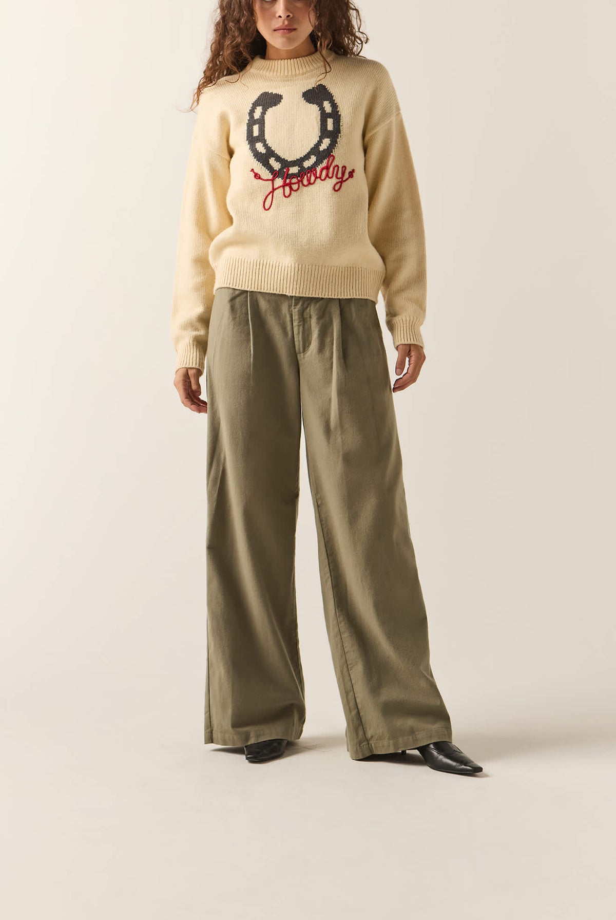 Women's Service Trouser Pant in the color Olive Surplus - Additional Fit image