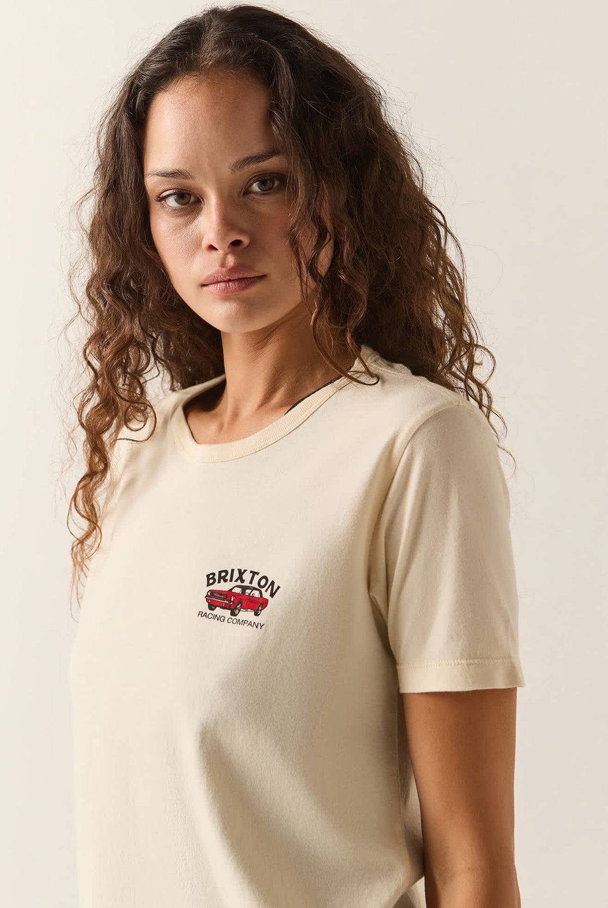 Women's High Speed Standard Crew T-Shirt in the color Whitecap - Women's Side View
