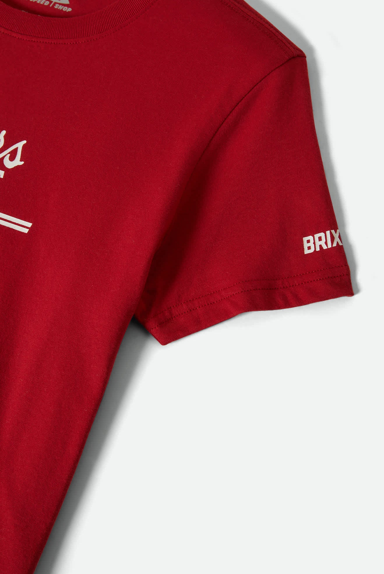 Women's Coors Light Racing Fitted T-Shirt in the color Coors Red - Additional Laydown image