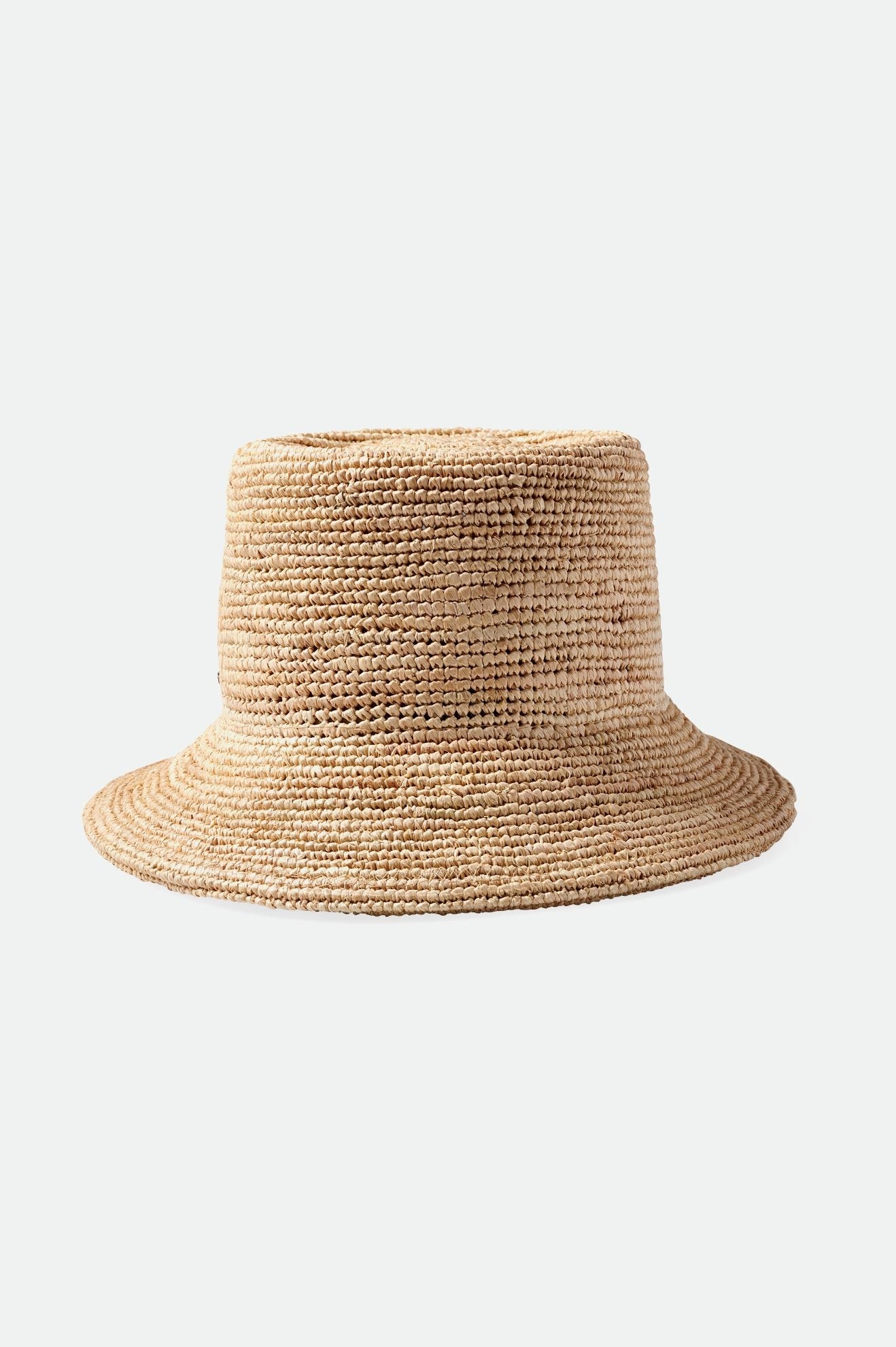Brixton Women's Ellee Straw Packable Bucket Hat - Tan | Back