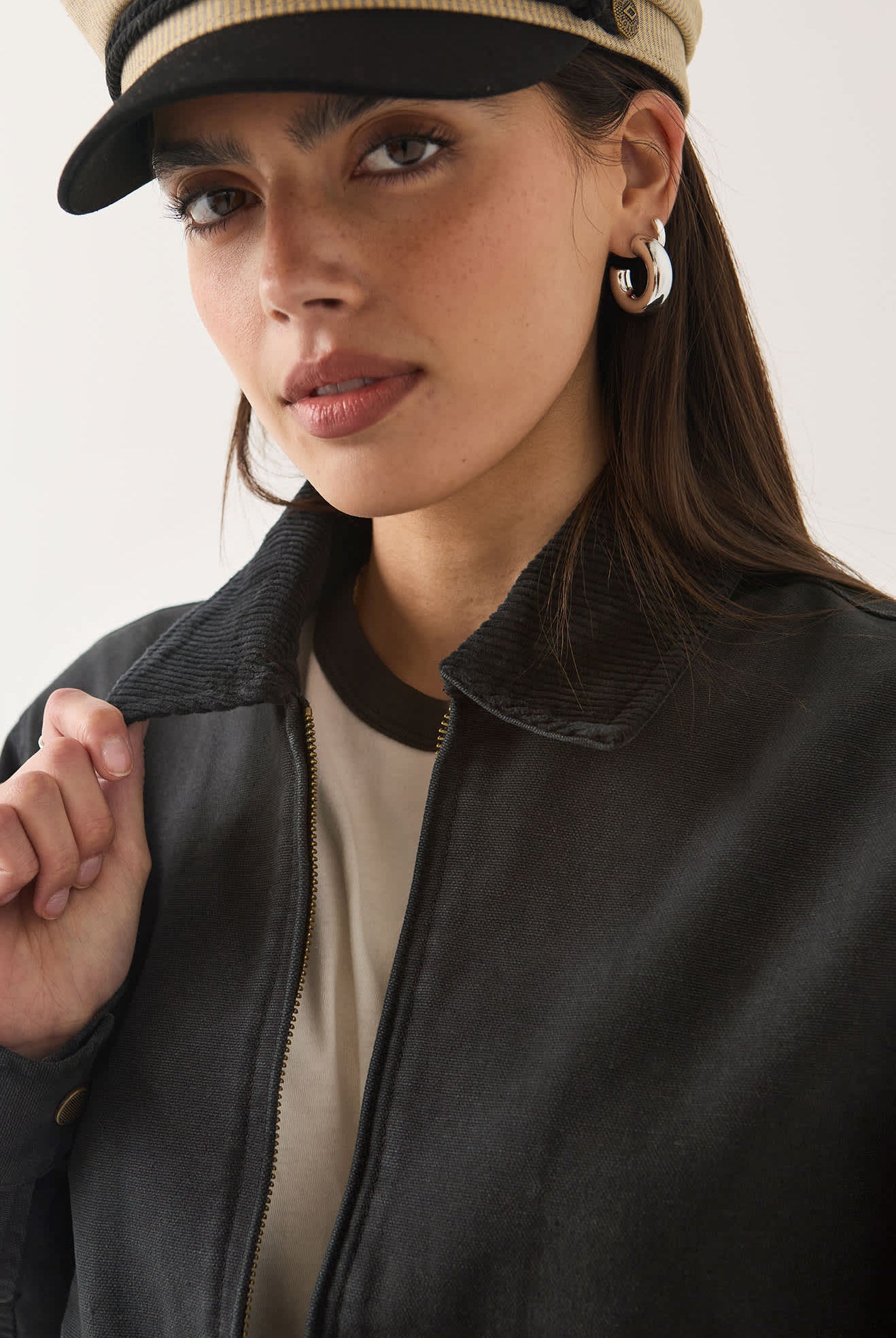 Women's Mechanics Women's Garage Zip Jacket in the color Black - Additional Fit image