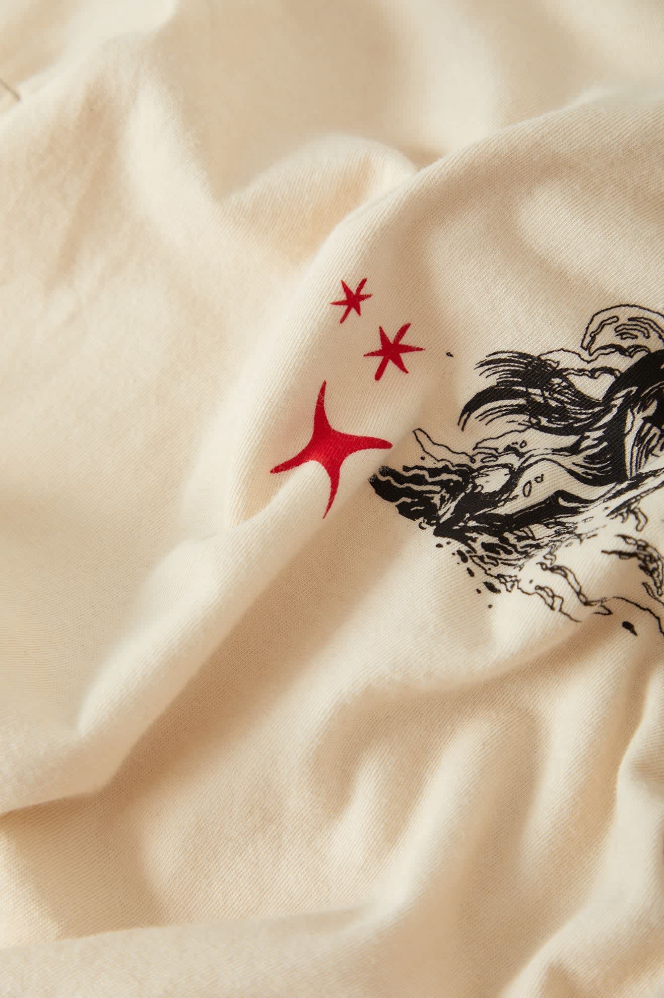 Women's Mid Century Ranch Slim Crew T-Shirt in the color Whitecap - Additional Laydown image