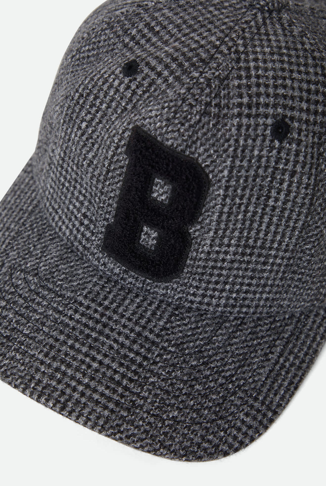 Unisex Big B Adjustable Hat in the color Grey Shadow Plaid - Additional Laydown image