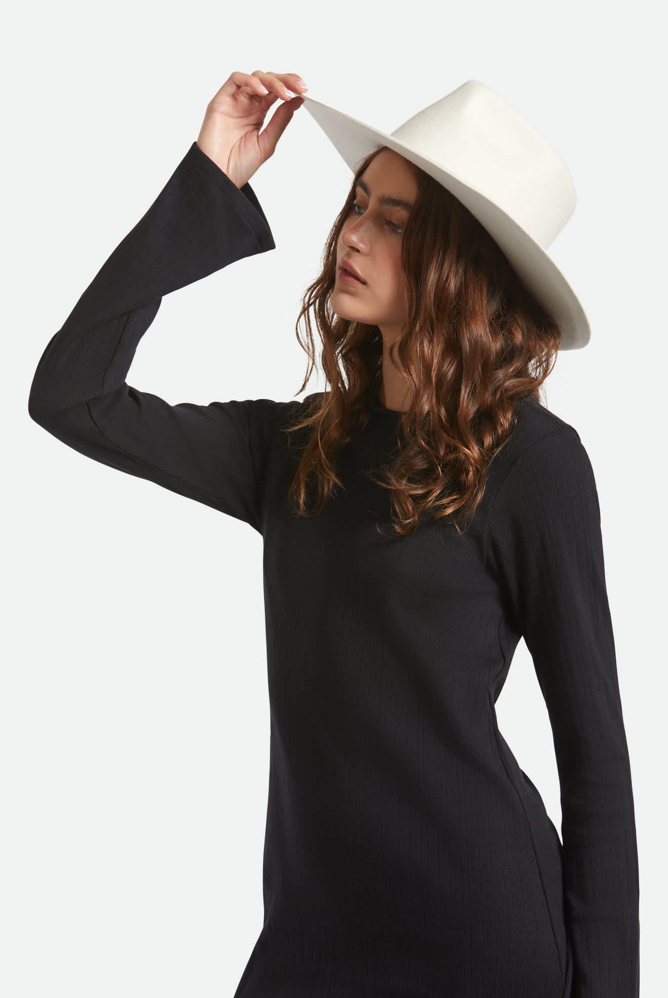Women's Marlow Rancher Hat in the color Off White - Women's Side View