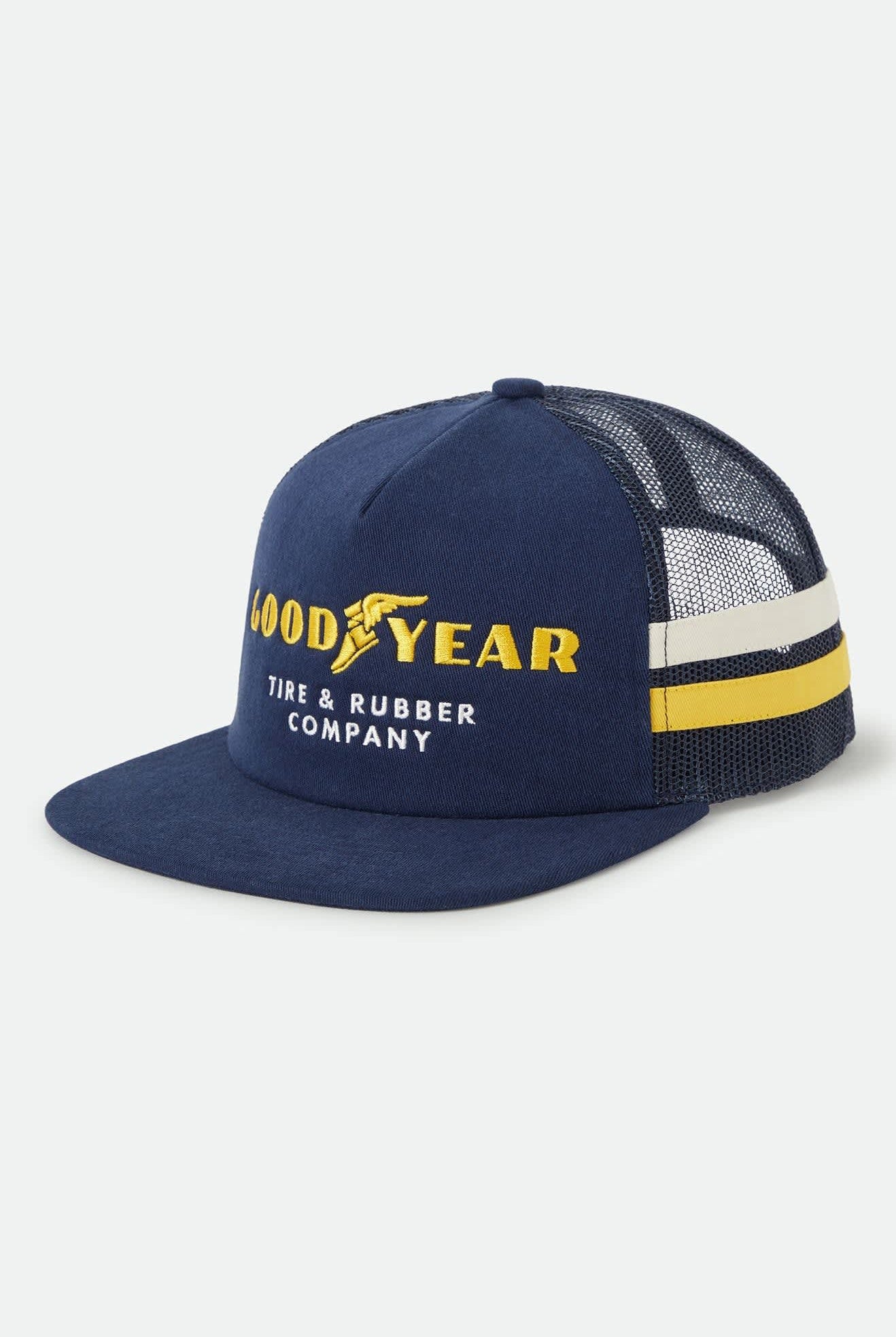 Unisex Goodyear Service Trucker Hat in the color Navy - Front Product View