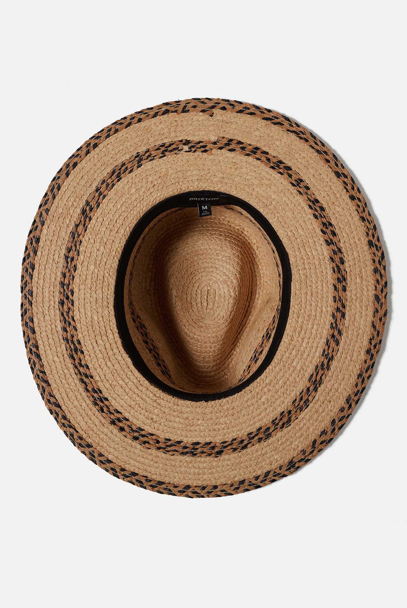 Unisex Cohen Straw Cowboy Hat in the color Tan/Black - Additional Laydown image