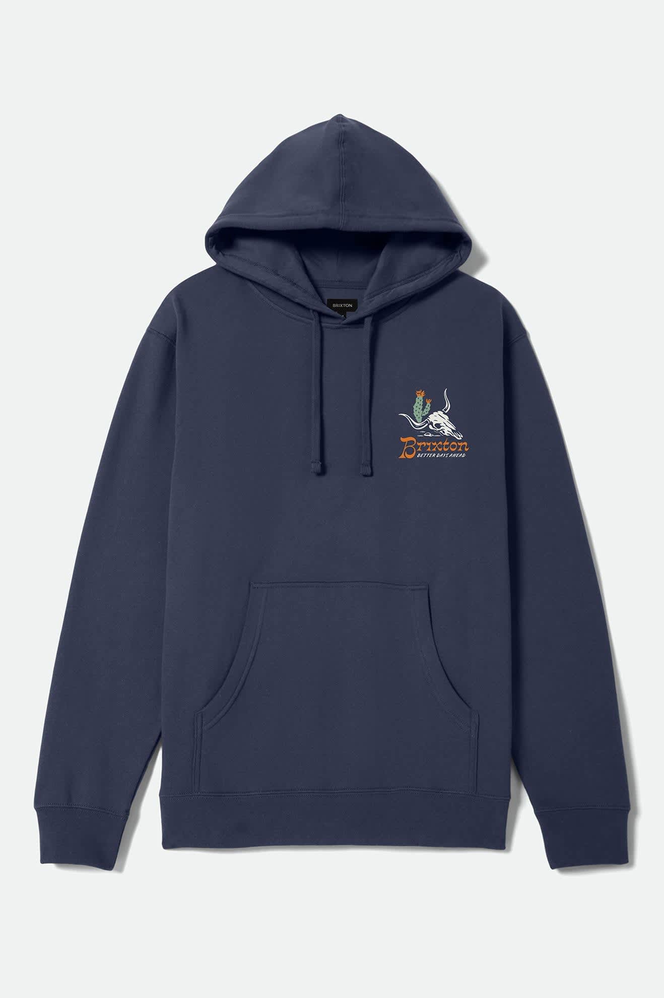 Men's Barren Hoodie in the color Washed Navy - Front Product View