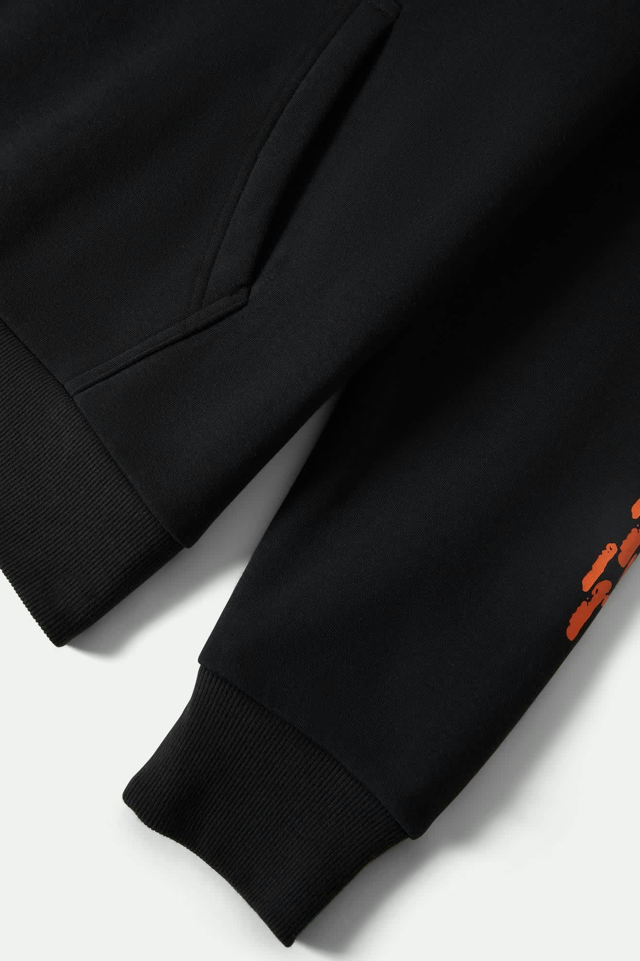 Men's Waller Hoodie in the color Black - Additional Laydown image