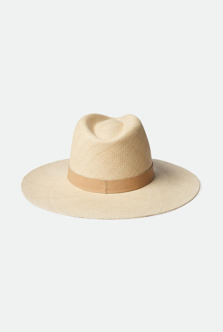 Back Laydown Image for Harper Panama Straw Hat - Catalina Sand