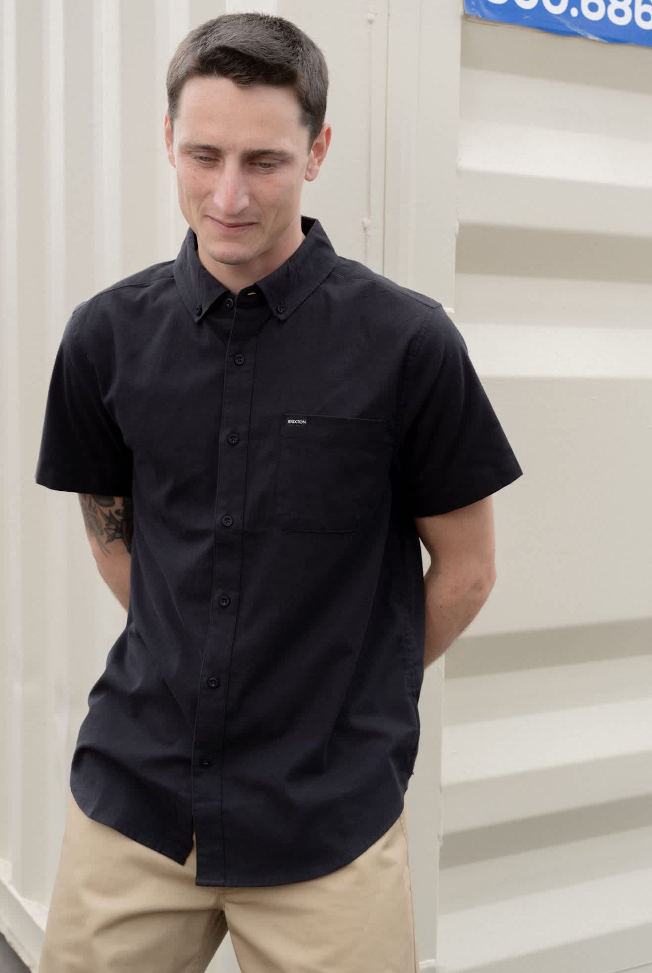 Men's Sanford Oxford Woven in the color Black - Men's Lifestyle 4.0
