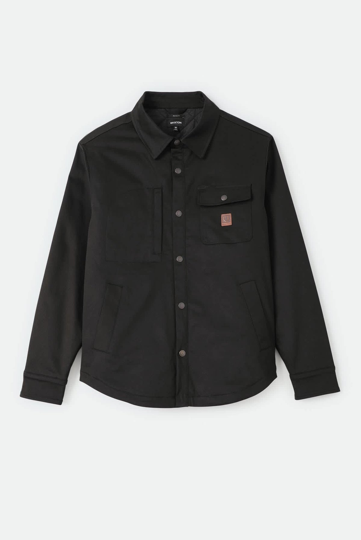 Men's Builders Stretch Lined Jacket in the color Black - Front Product Laydown Image