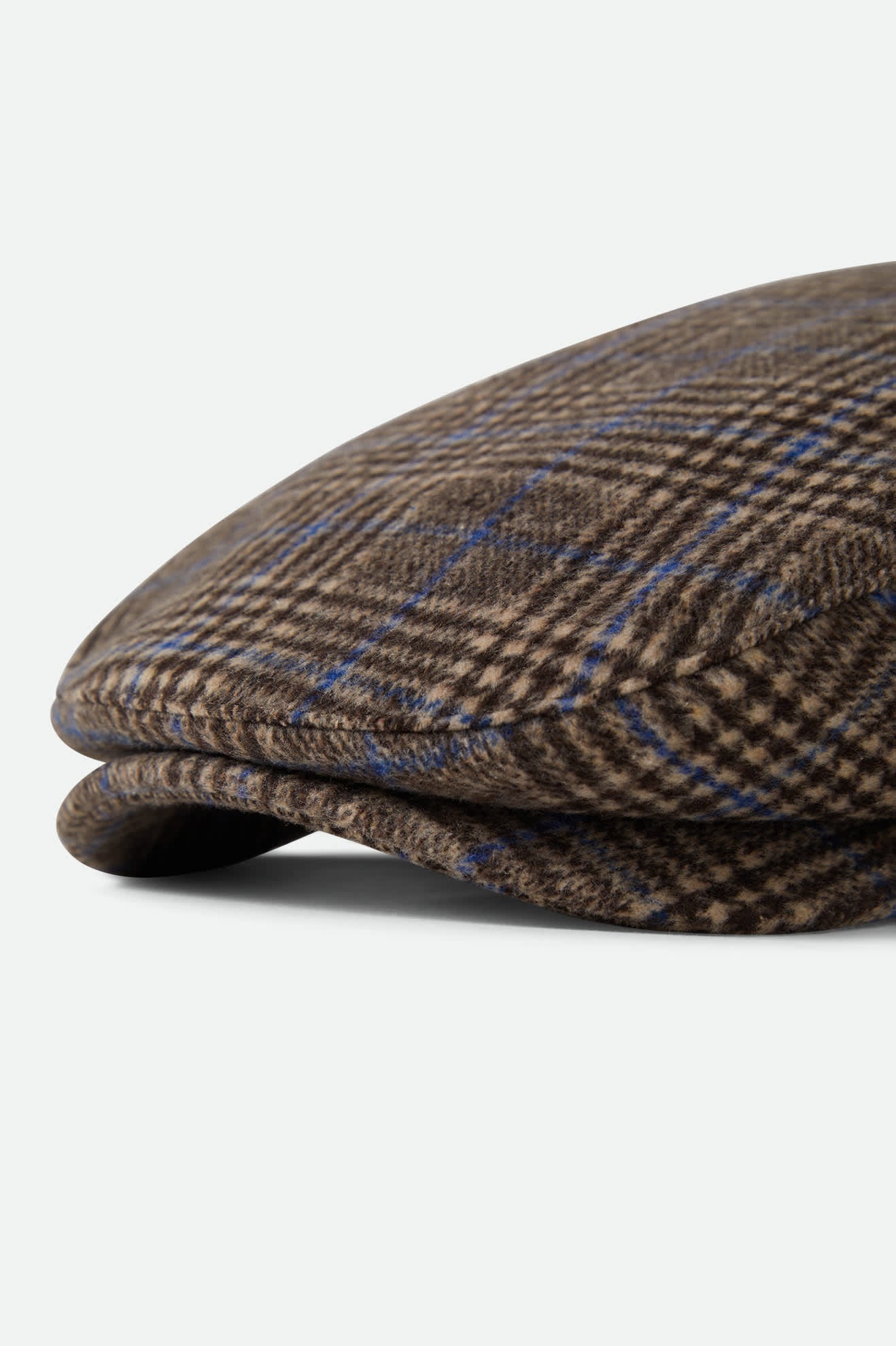 Unisex Barrel Snap Cap in the color Tan/Light Brown/Royal - Additional Laydown image