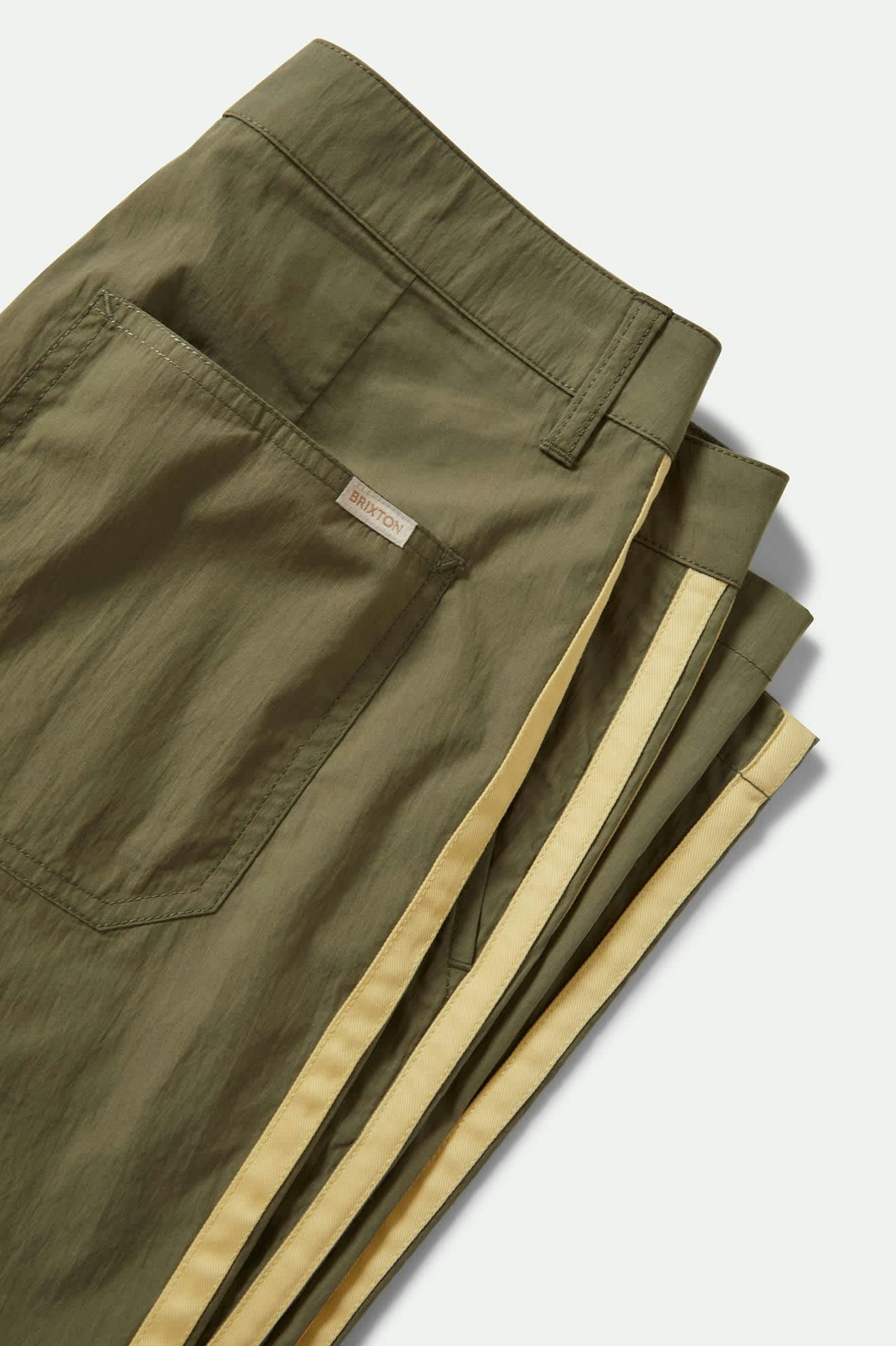 Women's The Jane Lightweight Wide Leg Pant in the color Olive Surplus - Additional Laydown image