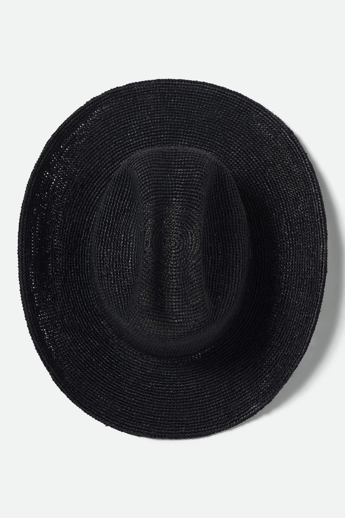 Women's Odessa Straw Packable Cowboy Hat in the color Black - Additional Laydown image