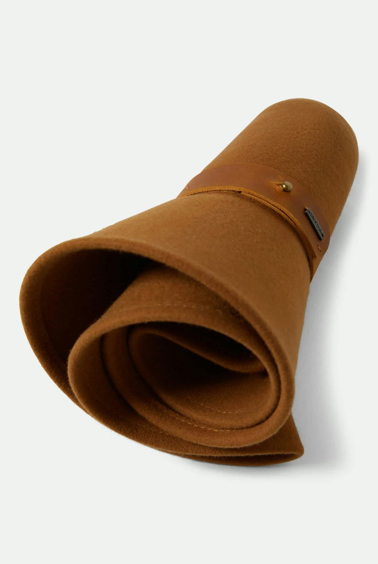 Women's Eleanor Felt Packable Hat in the color Washed Copper - Additional Laydown image