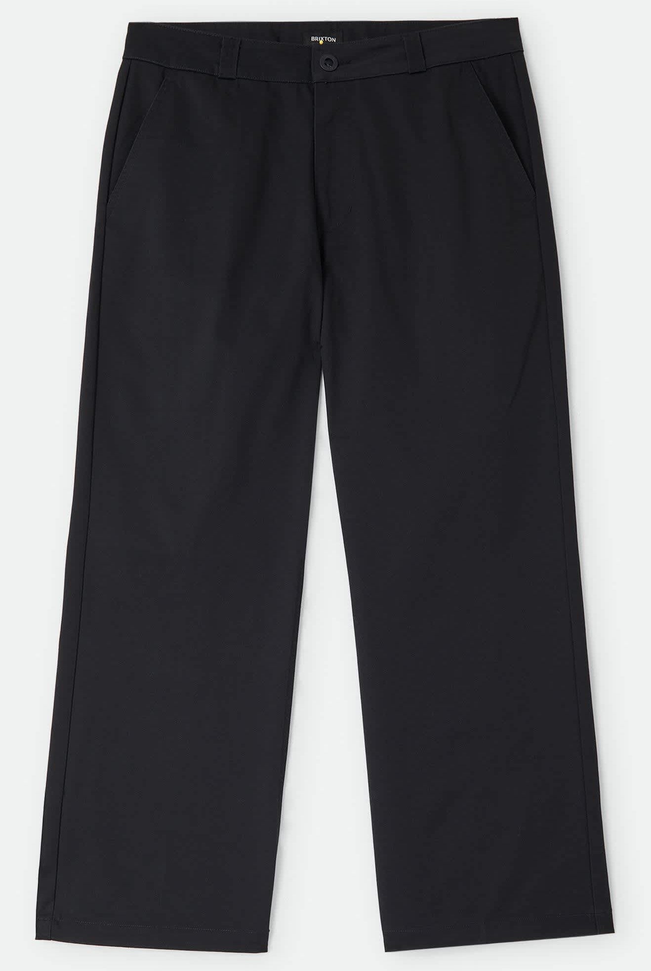 Men's Trademark Chino Pant in the color Black - Front Product Laydown Image