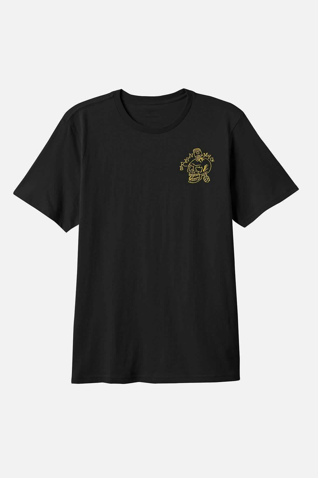 Men's Daytona S/S Standard T-Shirt in the color Black - Front Product View