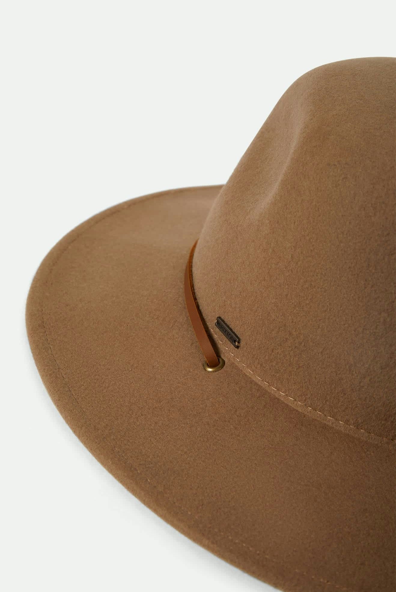 Unisex Cedar Packable WTHR GUARD™ Fedora in the color Khaki - Additional Laydown image